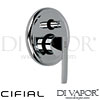 Cifial 32470SY U Techno 65 Concealed Manual Bath Shower Mixer Spare Parts